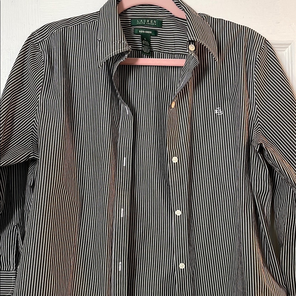 Polo by Ralph Lauren Black and White Button Down Shirt